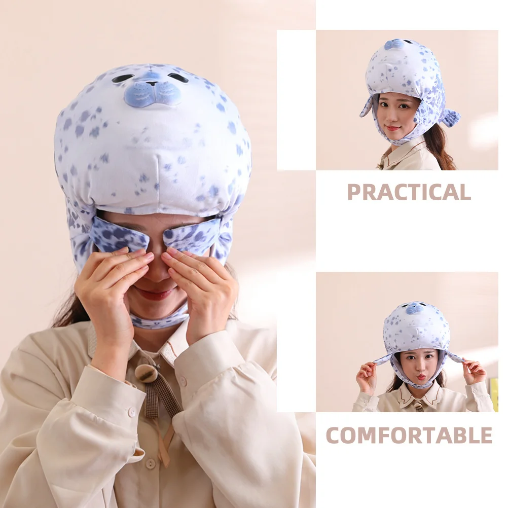 

Seal Headgear Costume Hat One Size Fits Animal Hat for Carnival Party Performance Photo Prop Festival Cosplay