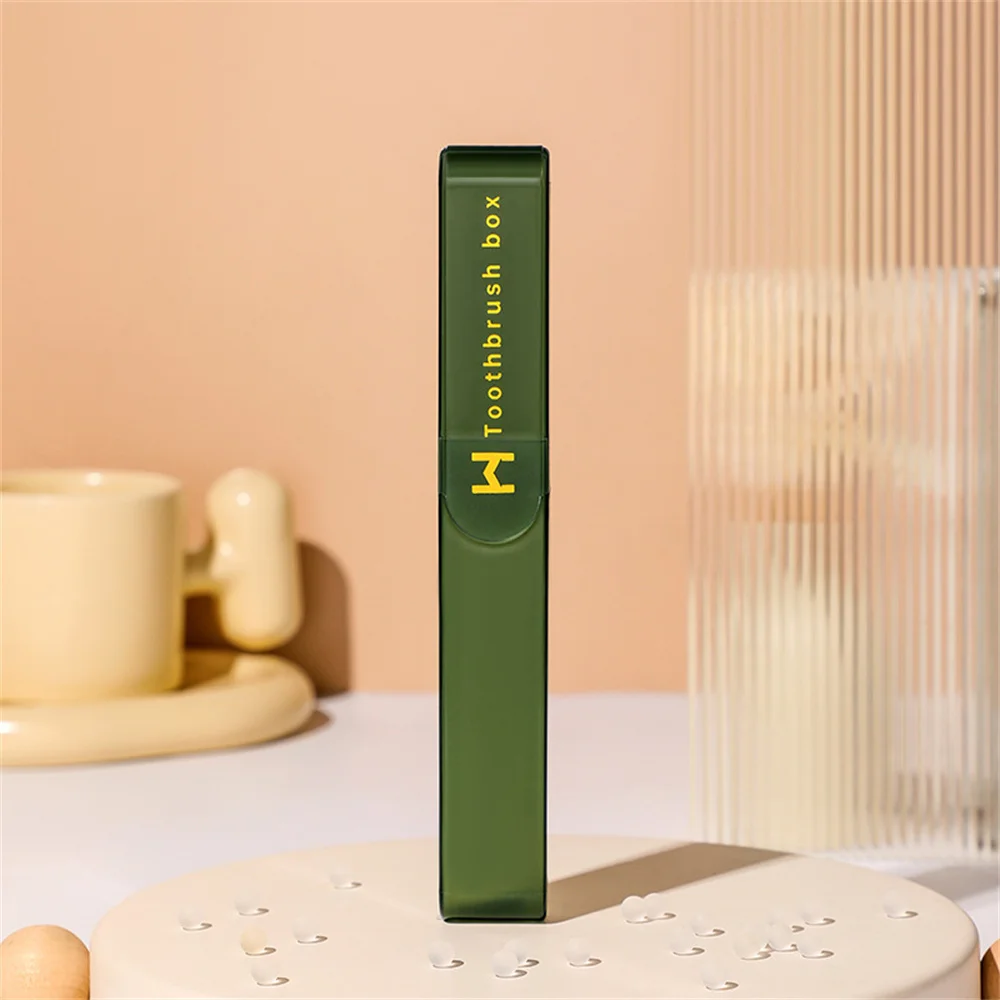 1/5PCS Toothbrush Storage Box With Lid Easy To Clean Compact Tooth Household Products Kit Box Drain Travel Essentials