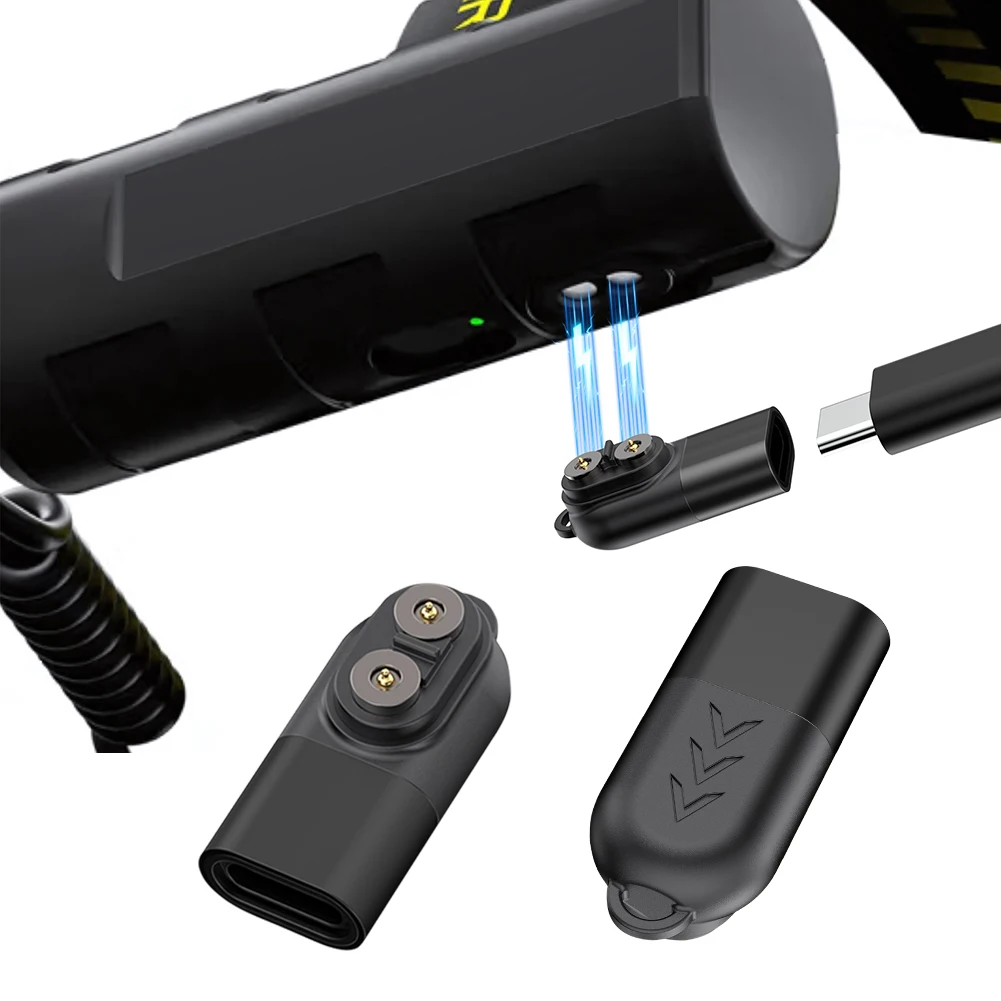 

Магнитный USB-C адаптер-зарядное устройство с защитой от перегрузки, магнитный зарядный адаптер Type-C для фонариков и налобных фонарей