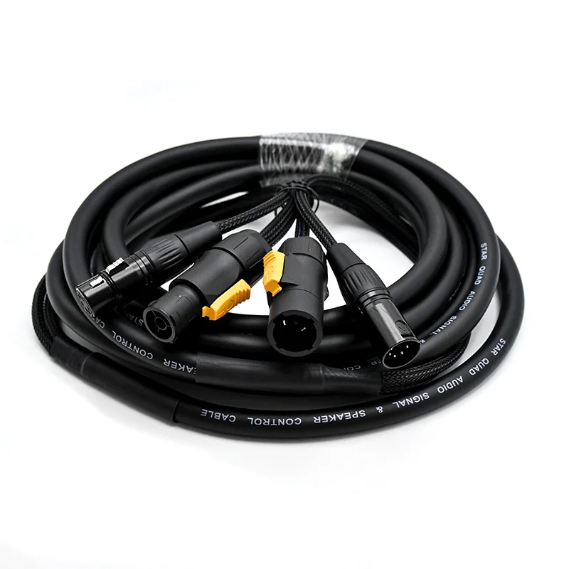 IP65 True1 Powercon 5 Pin DMX Combo Cable 1m 1.5m 2m 3m 5m True One Power Data Hybrid Cable for Outdoor Stage Lighting image 2