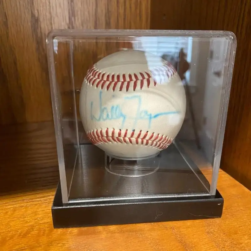 Transparents Cubes Baseball Holder Autograph Clear Baseball Display Stand Box for Single Ball Protecting 24BD