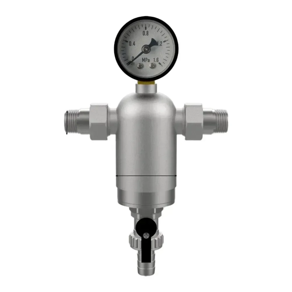 

DN15/DN20/DN25 External Thread Reusable Whole House Rotating Sediment Wall Mounted Boiler Filter Application For HVAC Equipment