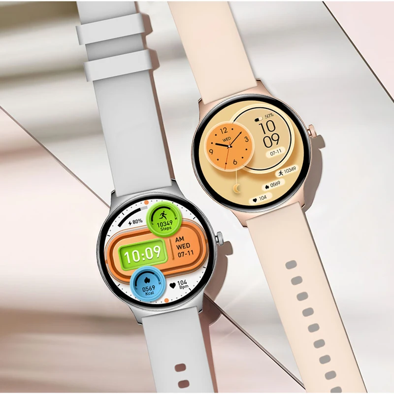 Smartwatch Huawei Xiaomi Nowy Ultracienki Damski Z Zawsze Włączonym Ekranem Wyświetlający Godziny, Sportowa Opaska Bluetooth Do Rozmów, Modny Smartwatch
