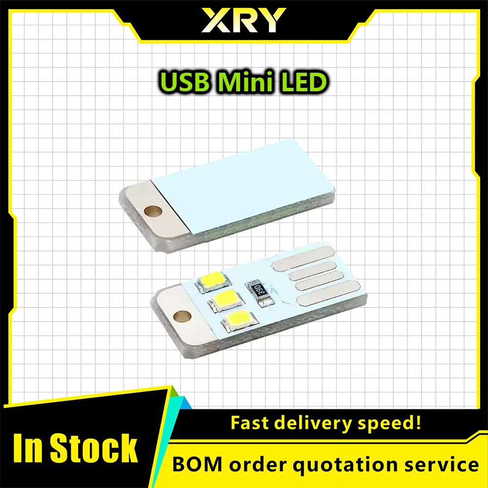 XRY 10pcs Camping Night Hiking Tent Lamp Light Outdoor Portable Energy Saving Flashlight Mini Ultra-thin Mobile USB LED Keychain