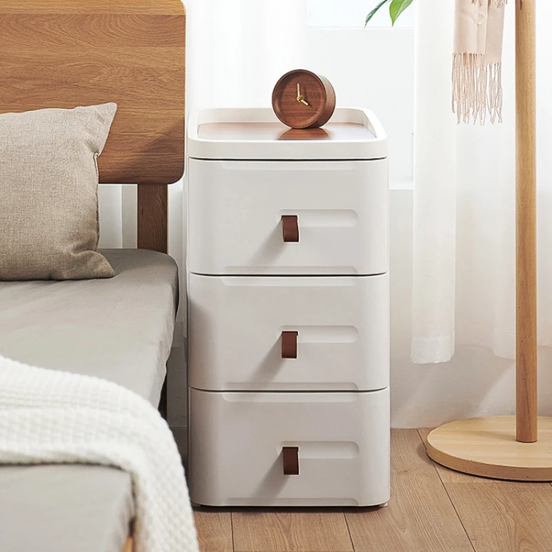 A modern and minimalist bedside cabinet for household bedrooms, mini small units and multifunctional cabinets for storage