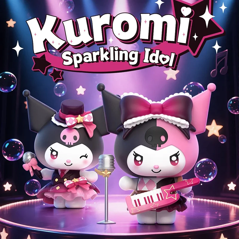 Nieuwe Kuromi Sparkling Idol Serie Blind Box Speelgoed Verrassingscadeau Model Cartoon Collectie Desktop Ornament Pop Kinderspeelgoed