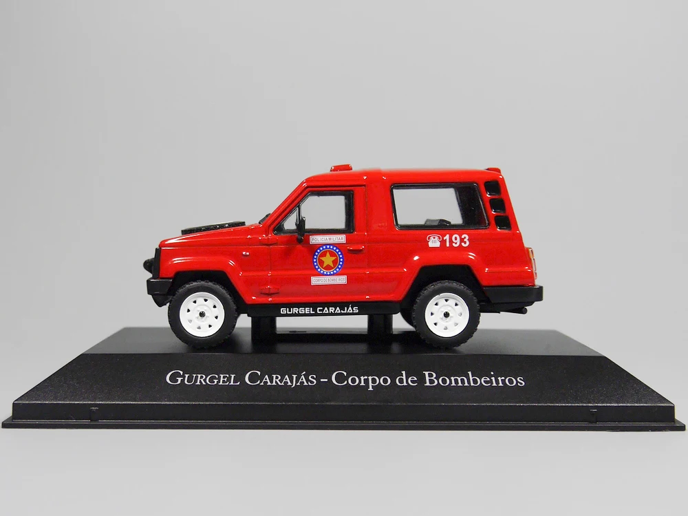 Diecast Ixo 1:43 escala Gurgel Carajas motor de bomberos brasileño vehículo todoterreno coche en miniatura de aleación juguete coleccionable regalo recuerdo
