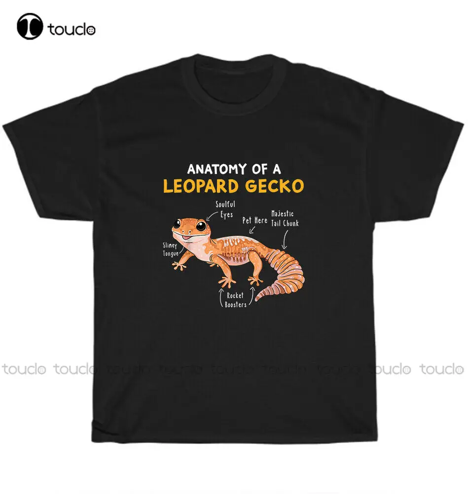 Anatomy Of A Leopard Gecko Funny Gecko Mom Reptile Dad T-Shirt Unisex Tee Gift Tshirt Men Custom Aldult Teen Unisex Xs-5Xl New