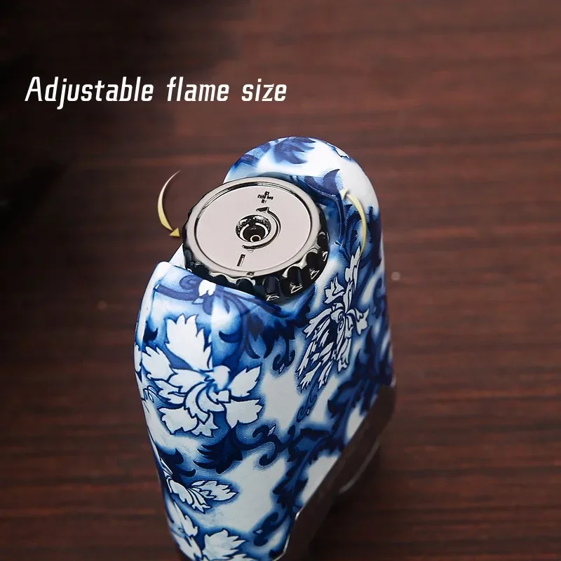 Honest Celadon Lighters for Men, Metal, Electronic Ignition, Jet Lighters, High-End, Windproof Torch, Smoking Gift, New