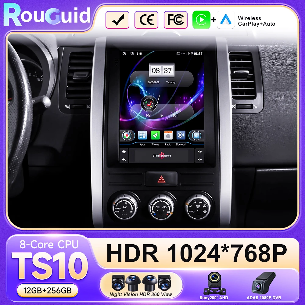 Radio Android de 9.7 pulgadas con sistema Android 16 para Nissan X-Trail X Trail 2 T31 MX6 2007 - 2015, reproductor multimedia para automóvil, reproductor de video, navegación.