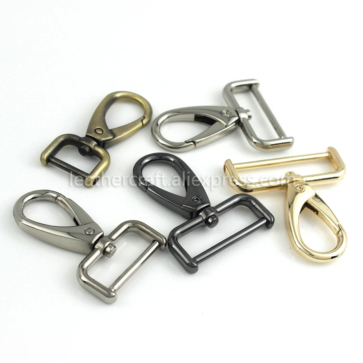 Obrázek 7: 1piece kov karabina odnímatelné drobnost hák spoušť klipů obejmout spona pro kůže řemeslo brašna řemen částí zvířátko řemínek příslušenství