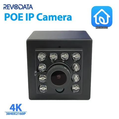 8MP Mini Type IP Camera  940nm IR Invisible POE H.265 HD Night Vision Indoor Security P2P CCTV System Video Cam