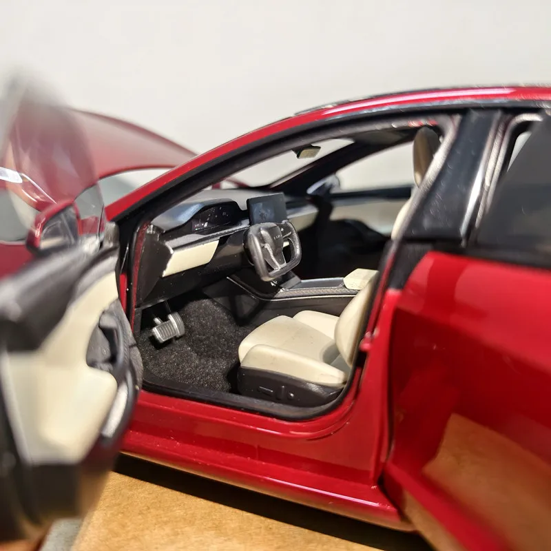 オリジナル テスラ モデルS 車両模型 純電気 1/18 合金製 フルオープン シミュレーションカーモデル 在庫あり コレクション用
