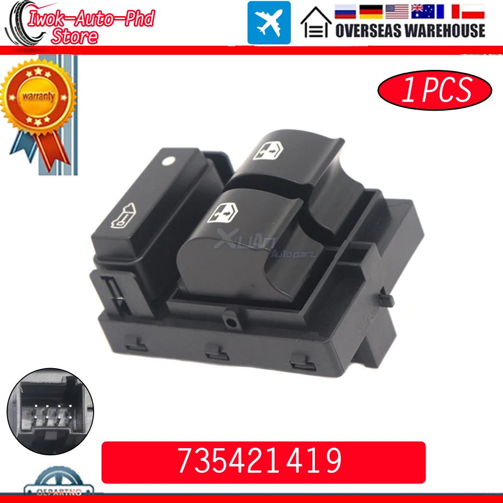 

Автомобильные переключатели стеклоподъемника 735421419 735487419 для Peugeot BOXER Citroen, реле Fiat Ducato 2006-2016 7354217140 6490X9