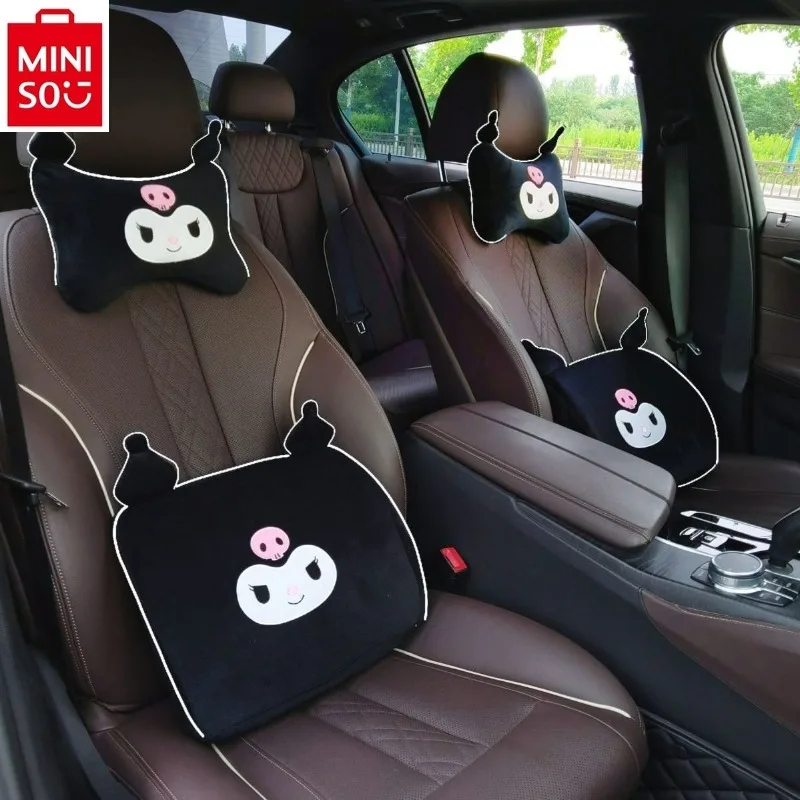 

MINISO Car Removable Washable Seat Cushion Cute Cartoon Kuromi High Quality Memory Cotton Comfortable Seat Cushion