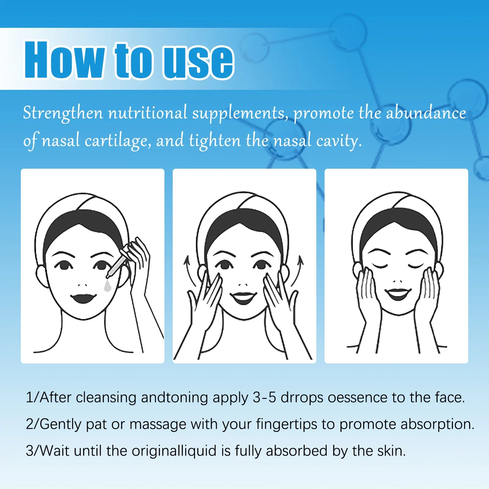 Nose Lifting Essential Oil Lift Up Heighten Rhinoplasty Care Beauty Nose Beautiful Shaping Nosal Bone Remodeling Massage Essence