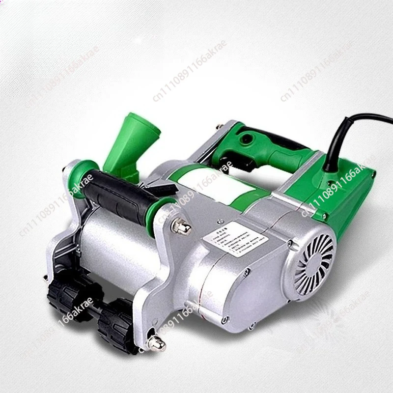 Water and electricity installation one-time forming concrete wall slotting machine light brick air block foam brick