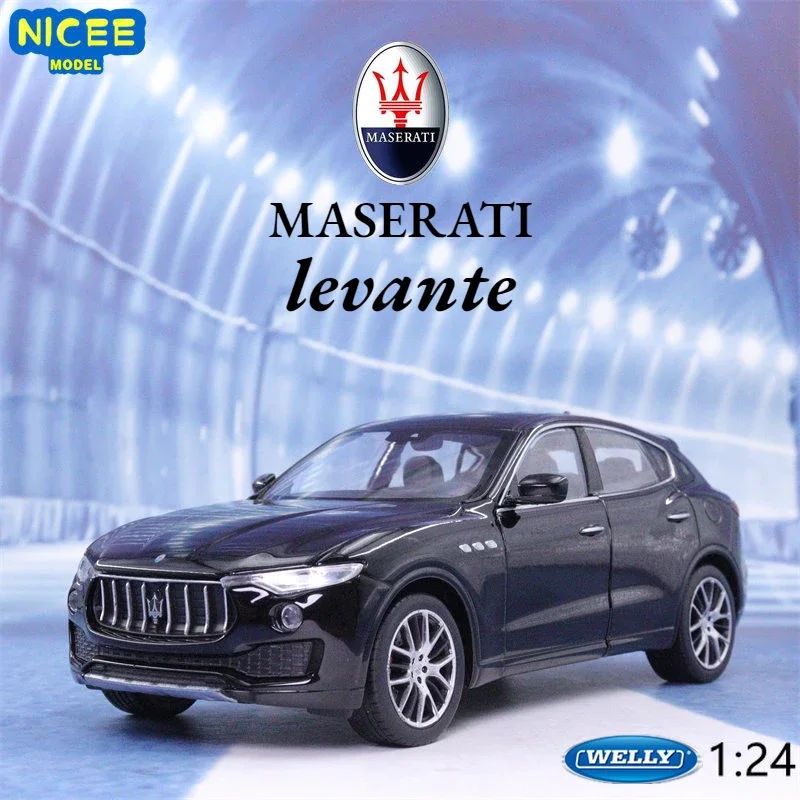 WELLY 1:24 Maserati Levante SUV Diecast Alloy Model Car Toys Metal Classic Car Toy for Children Gift B29