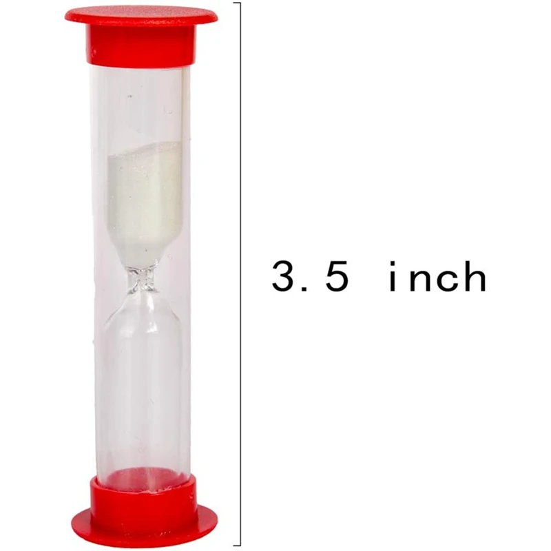 30 Sec Sand Timer Hourglass Sandglass Clock Countdown Bulk Toy Set Timers Kids Games Pack Of 20 (White Sand)