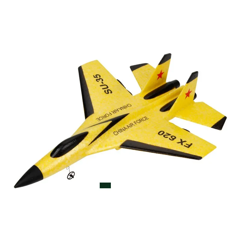 Avión de Control remoto Fx620 Su Su35 para niños, juguete planeador eléctrico de ala fija, 2,4 ghz, 2 canales, regalo