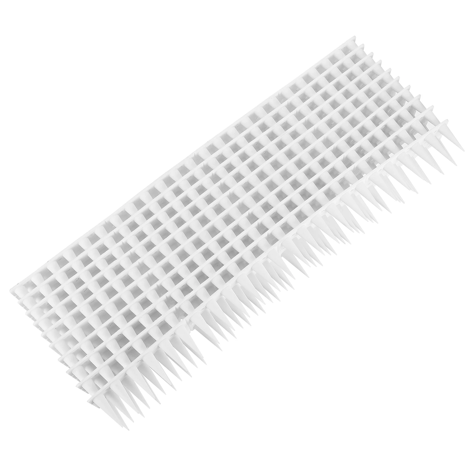 

10 Sets White Plastic Bird Deterrent Spike for Pigeons Anti Theft Fence Kit Gardens Orchards Roofs Chimneys Towers Curved