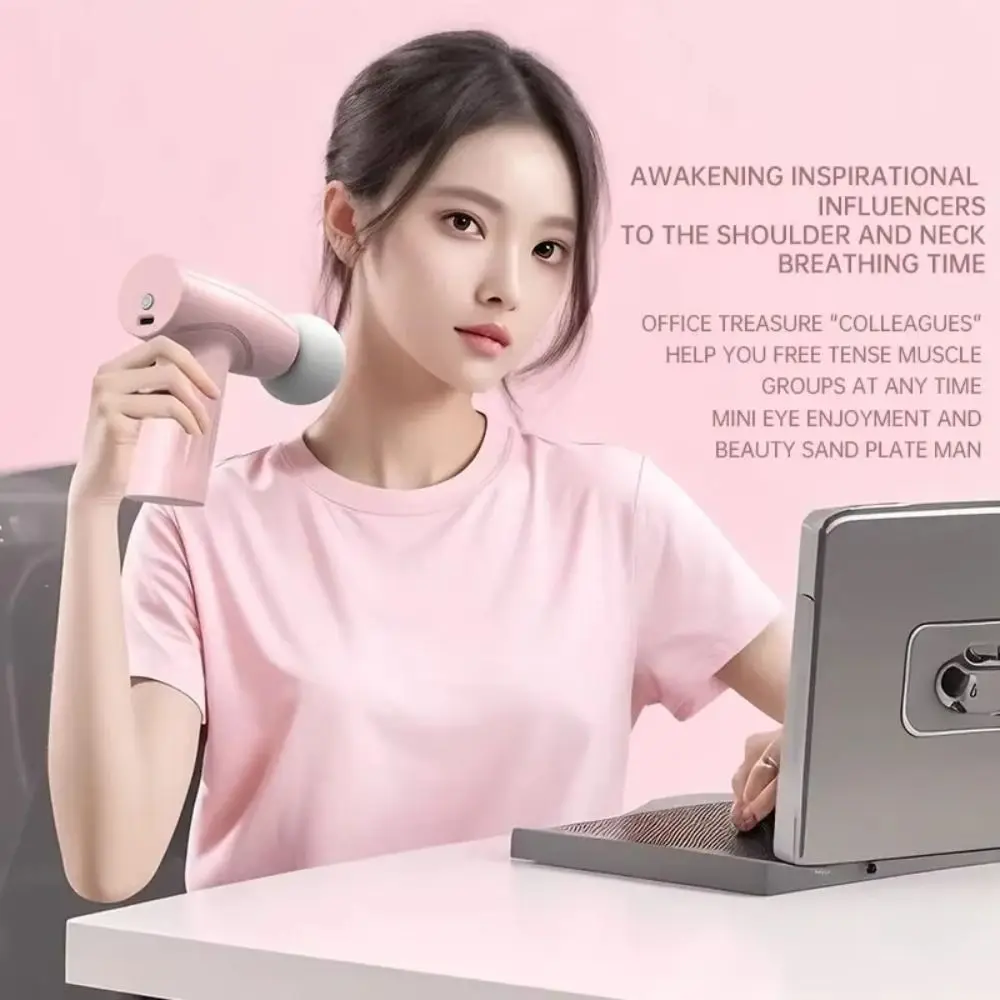 Mini masajeador de Fascia ajustable, cabezal de masaje suave, resistente al desgaste, dispositivo de masaje de tejido profundo, portátil, fácil de operar