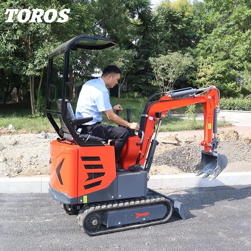 Mini Digger 1.0 Ton Kleine Rupsgraafmachine Kleine Aarde Bewegende Machine Mini Digger Graafmachine