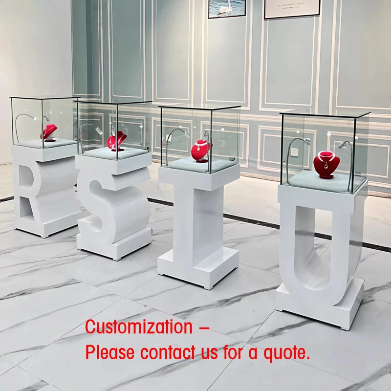 custom.Acrylic Museum Exhibit Jewelry Trade Show Event Expo Display Stand Booth LED Lighting Heavy Duty Customizabl