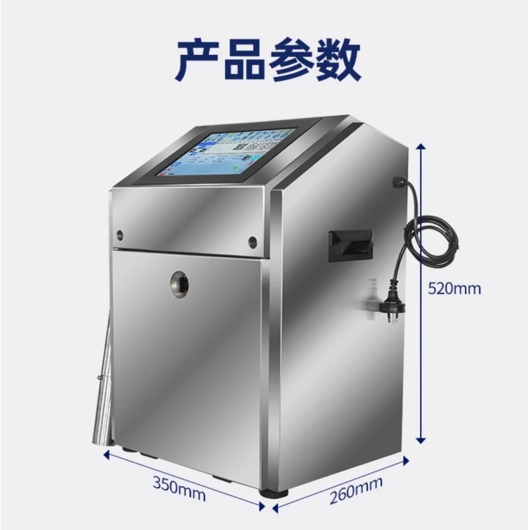 For Automatic QR Code Inkjet Printer Automatic Cleaning CIJ Inkjet Printer