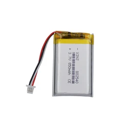 3.7V 850mAh 3.14Wh Li-polymer Li Lithium Battery 802540 JST 3pin 1.0mm For GSP DashCam Bluetooth Headphones Speaker Car Camera