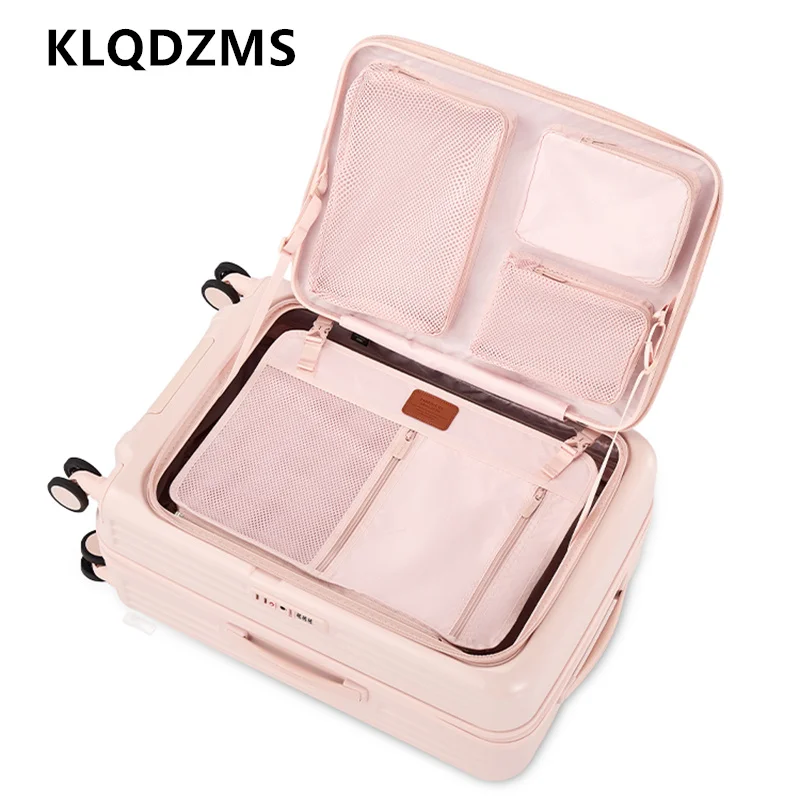 

KLQDZMS Luggage Travel Bag 22"24"26"28 Inch Large Capacity Trolley Case 20" Student Boarding Box with Wheels Rolling Suitcase