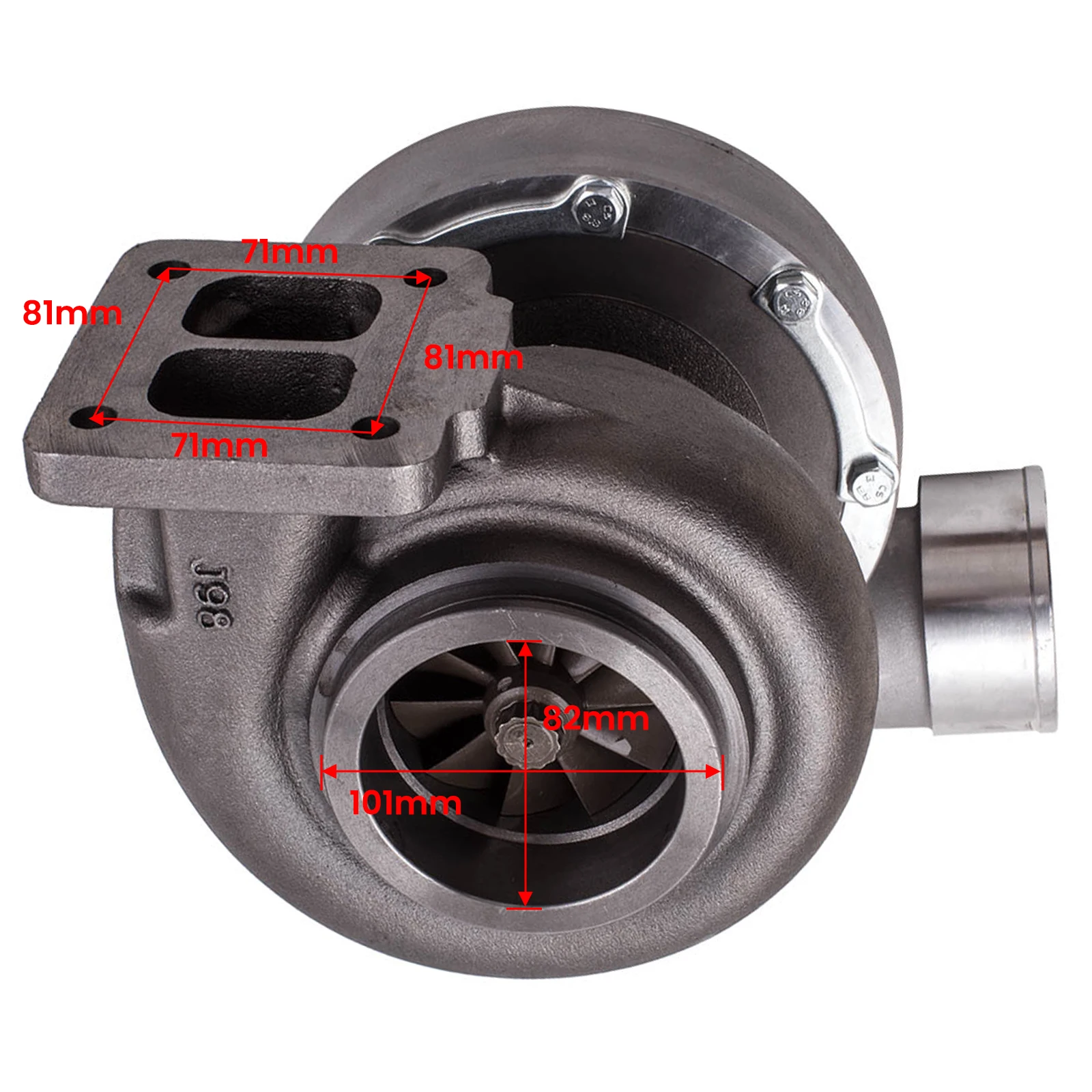 GT45 T4 V-Band Flange 1.05 A/R 98mm Huge 600+HPs Boost Turbo charger 600+ BHP