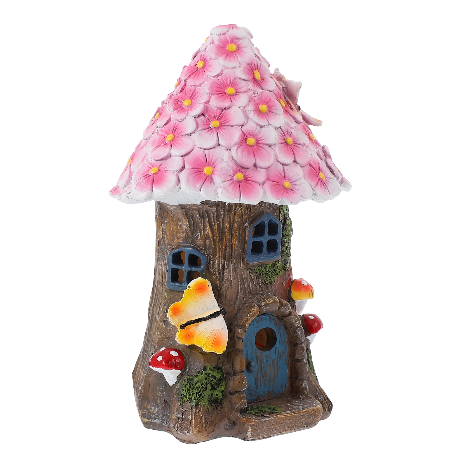 

Solar Resin House Ornaments Garden Decorations Outdoor Lights Absorb Sunlight Automatic Night Lighting Statue Sculpture