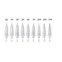 10/30/50/100 Uds agujas de tatuaje de cejas de alta calidad máquina de maquillaje permanente cartuchos de pluma agujas