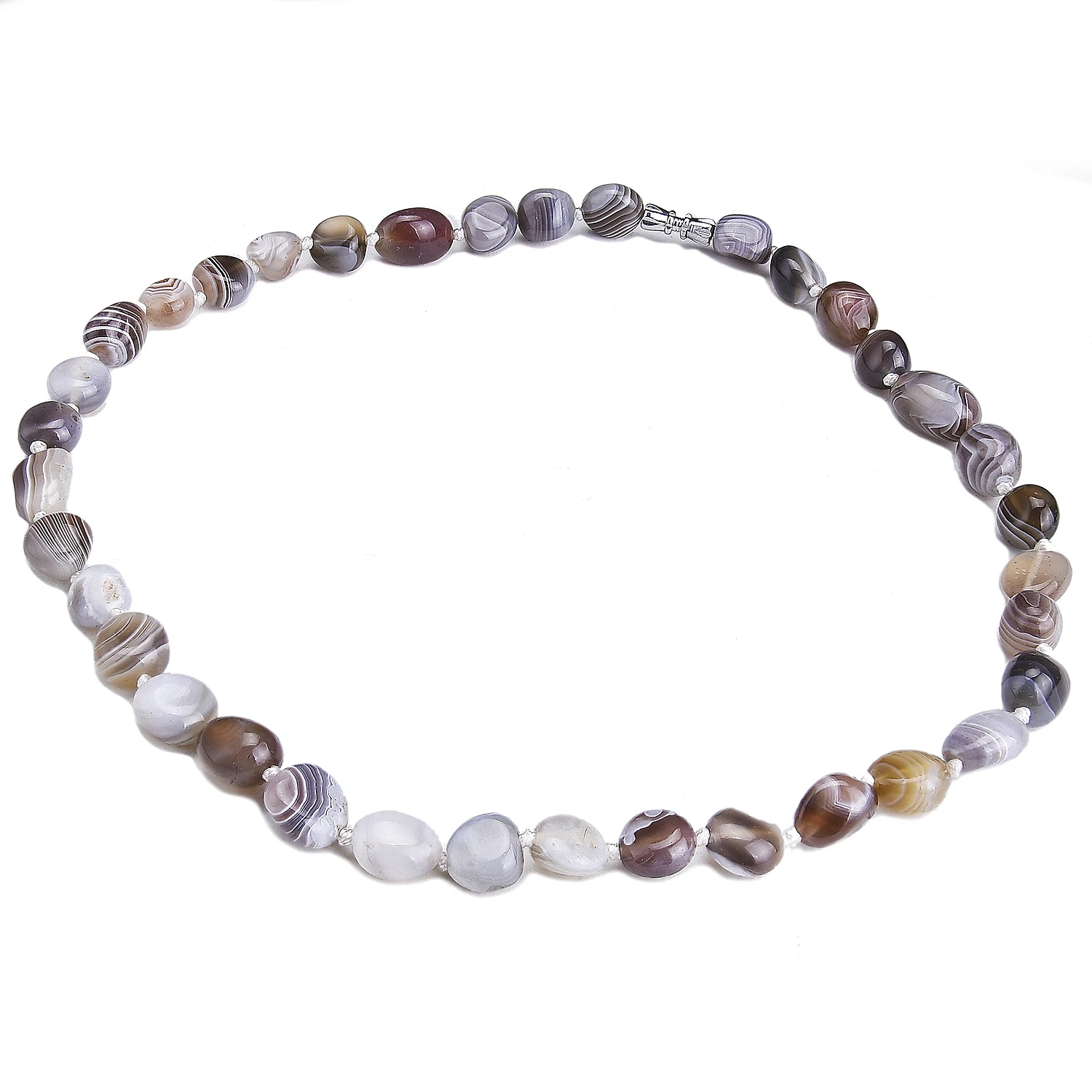 Natural Irregular Botswana Agates Necklace Chakra Stone Beaded for Women Gift Mother\'s Day Gemstones Choker Jewelry