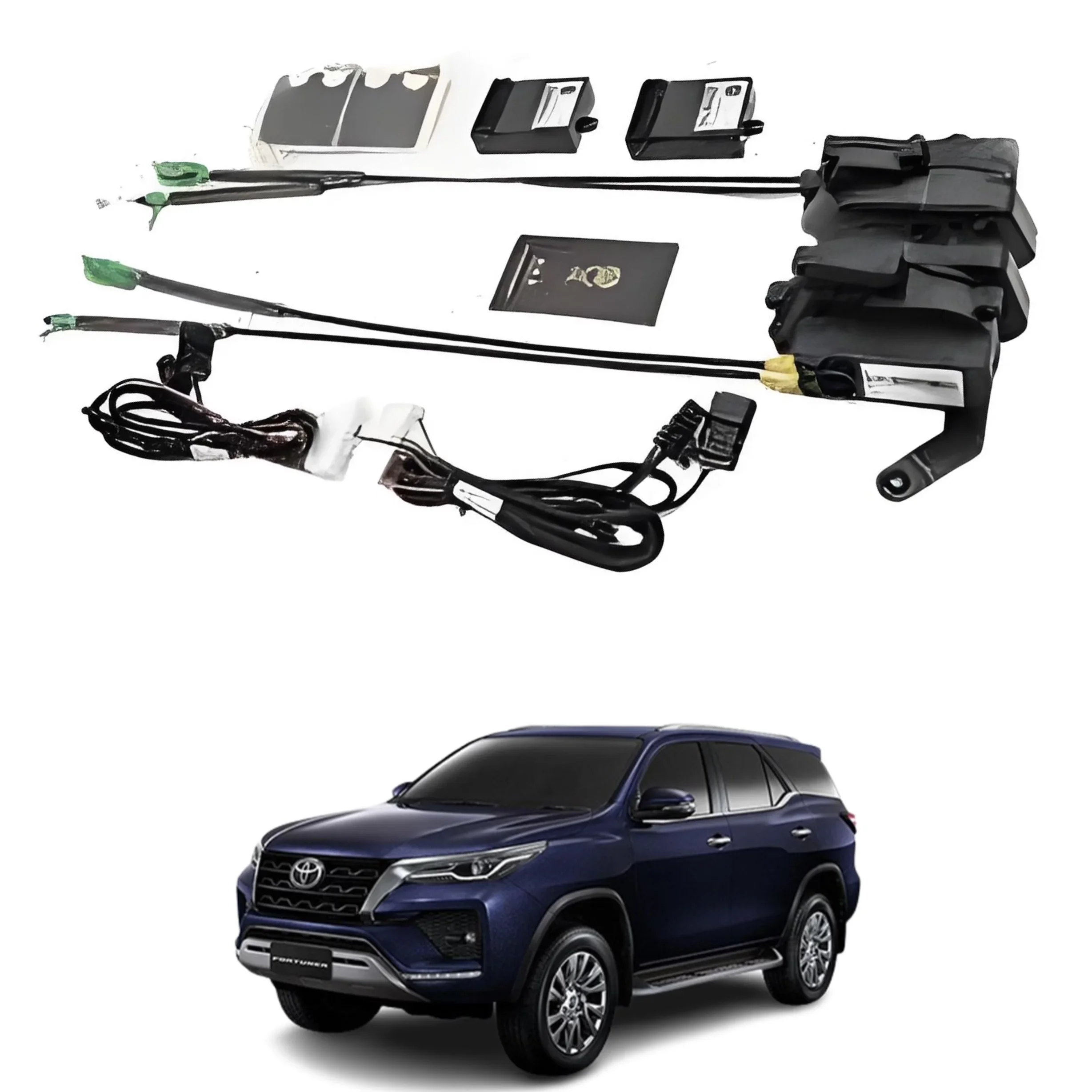 vehicle four-door electric suction door soft closer system car slide latch commuter lock outlander for TOYOTAs FORTUNER