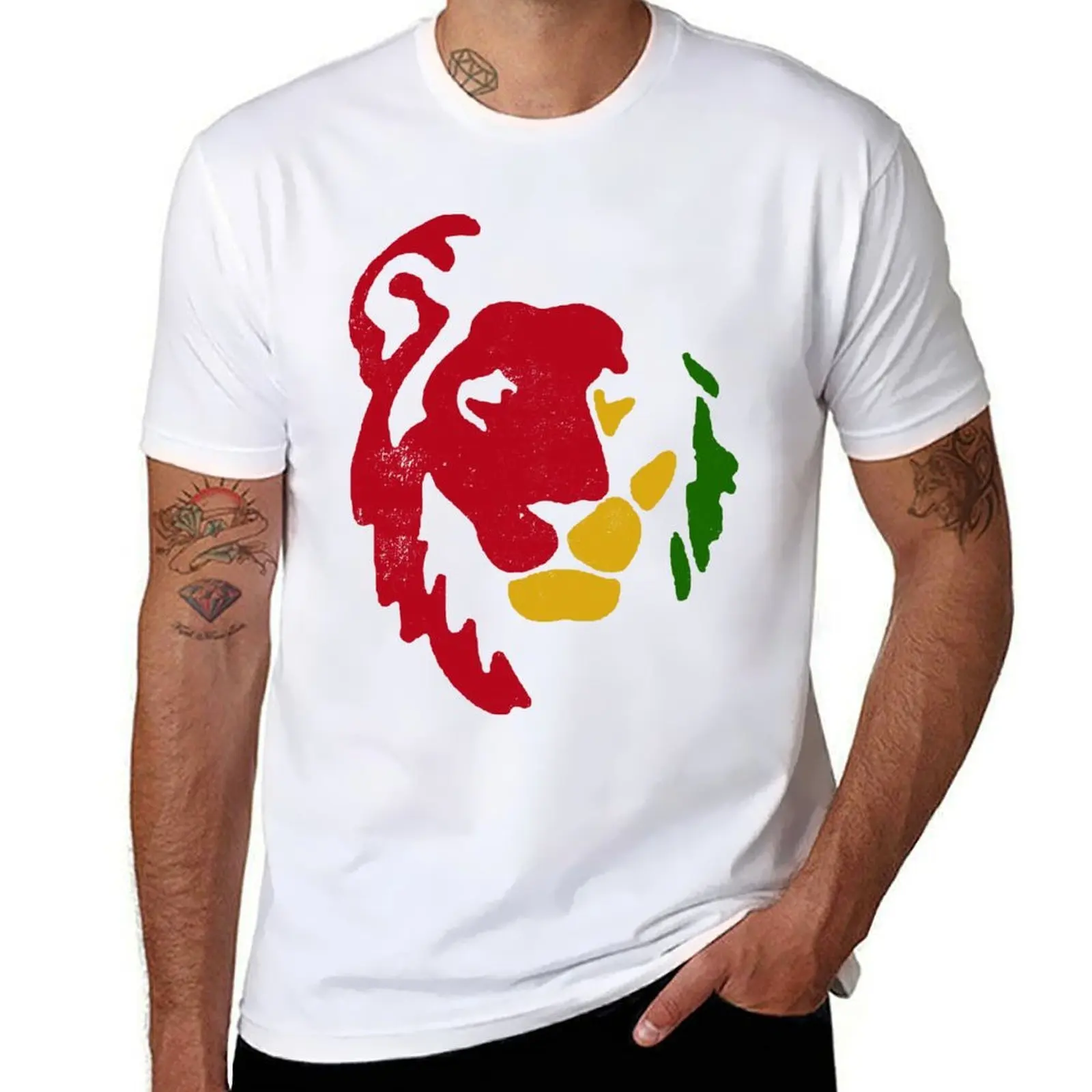 

Lion Reggae Rasta T-Shirt Sports Casual Breathable Tee Shirt