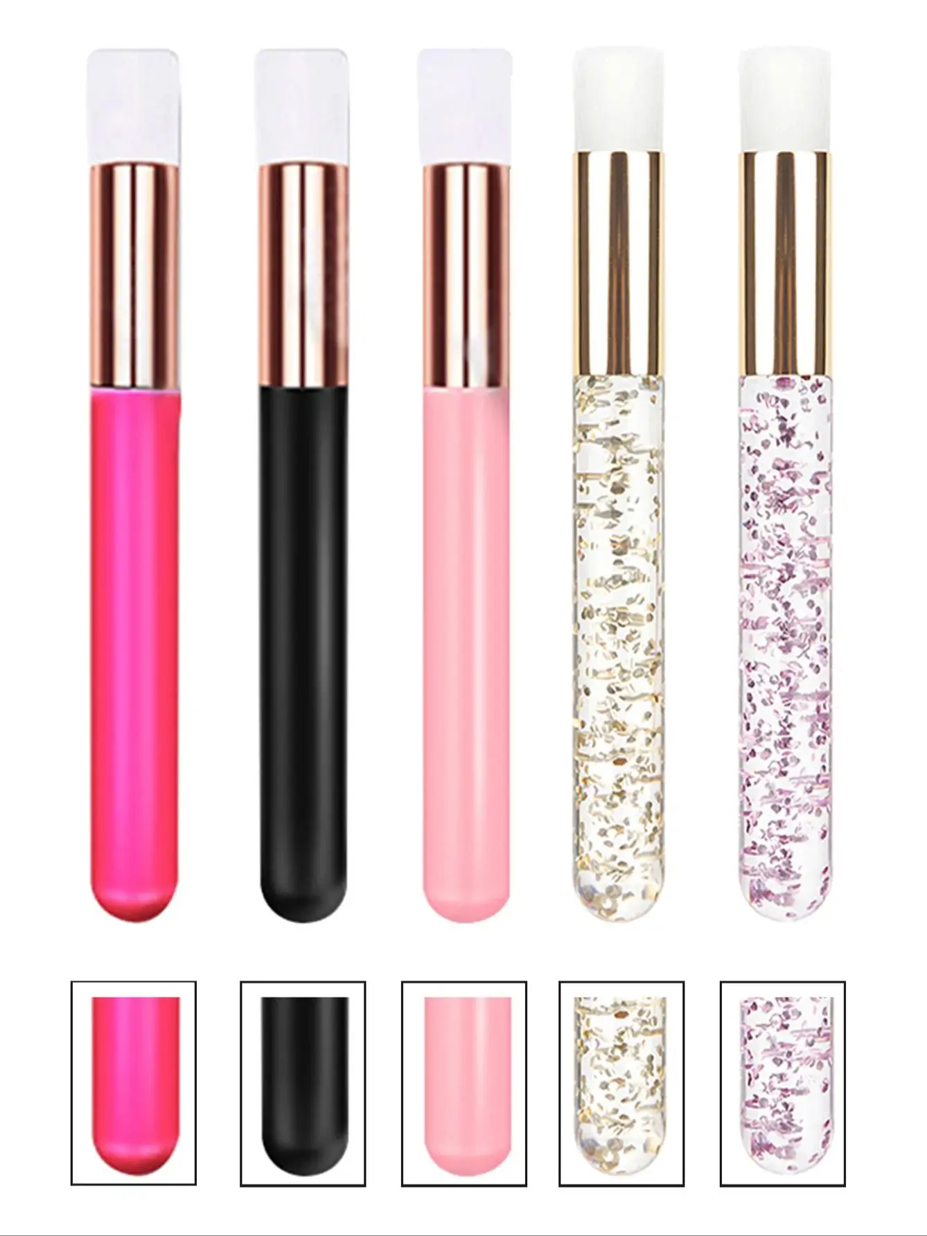 プロのまつげ洗浄ブラシ,まつげ洗浄ブラシ,エクステンションツール,5個,10個