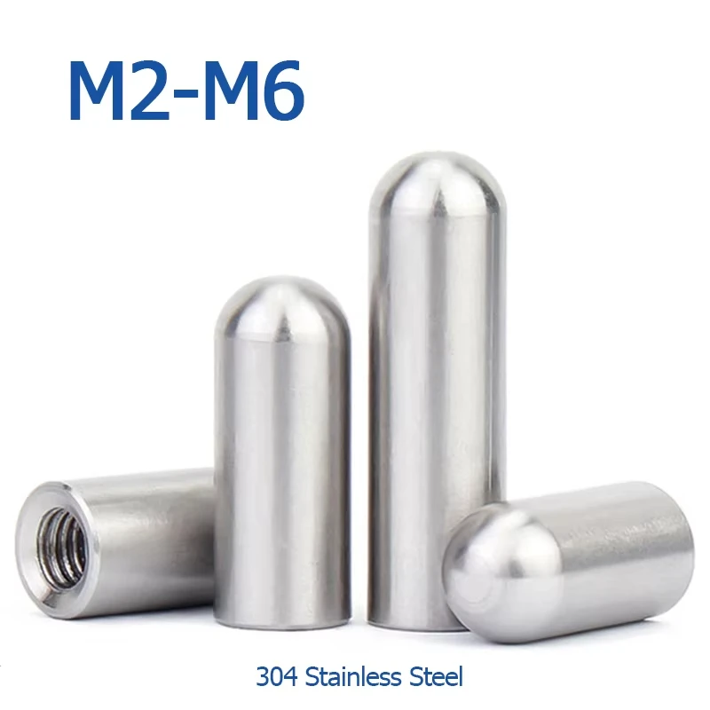 304 Stainless Steel M2  M3 M4 M5 M6 Internal Thread Cylindrical Pin Internal Tooth Positioning Cylinder Location Dowel