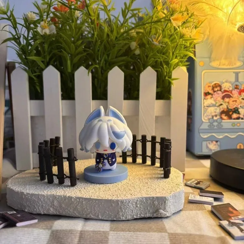 New Genshin Impact Kawaii Furina Figure Anime Cats PVC Stand Focalors Furina De Fontaine Model Desk Display Decor Desktop Gifts