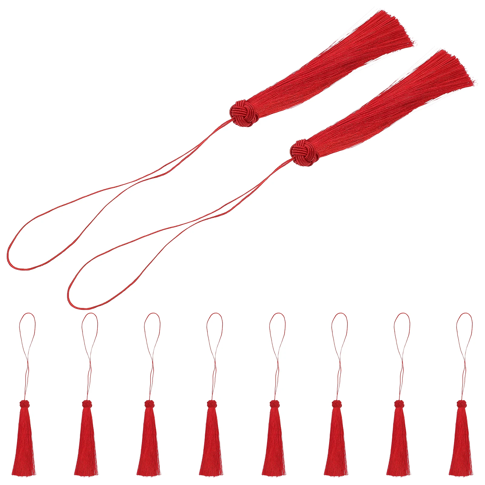 

10pcs Decoration Ornament Crafts Pendants Glass Charms Diy Tassel Pendant Curtain Tassels Decorative Tassel Pendants Craft