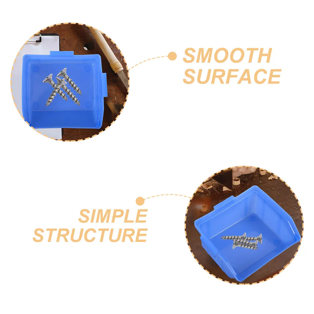 

4 Pcs Parts Box Stackable Storage Organizer Bin Nut and Bolt Hardware Bins Anti-static