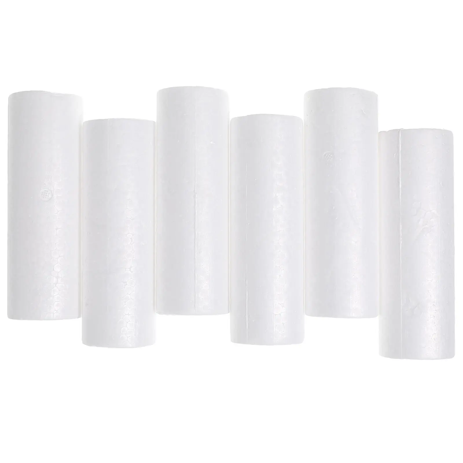 

6pcs Foam Cylinder Craft Supplies For Kids Diy Projects Decorative Party Home School Christmas Decoration Ornament