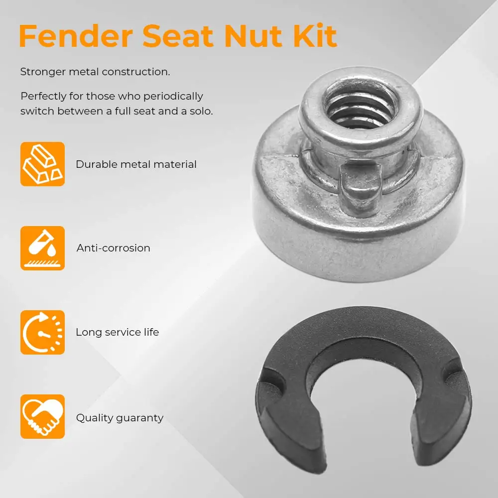 Motorcycle Rear Fender Seat Nut Kit for Harley Sportster Street Bob Softail 1996-2017 Mount Nut Bolt Quick Release Aluminum