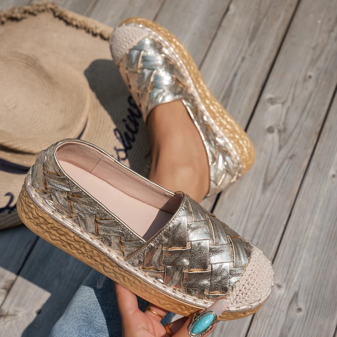 

2025 женские повседневные кроссовки на плоской подошве, модные летние неглубокие дизайнерские туфли, легкие нескользящие прогулочные кроссовки Zapatos De Mujer