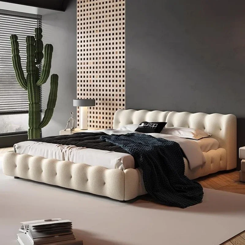 

Современная кровать-софа с деревянным каркасом для спальни, массажная кровать для людей и собак, двуспальная европейская кровать, мебель для салона