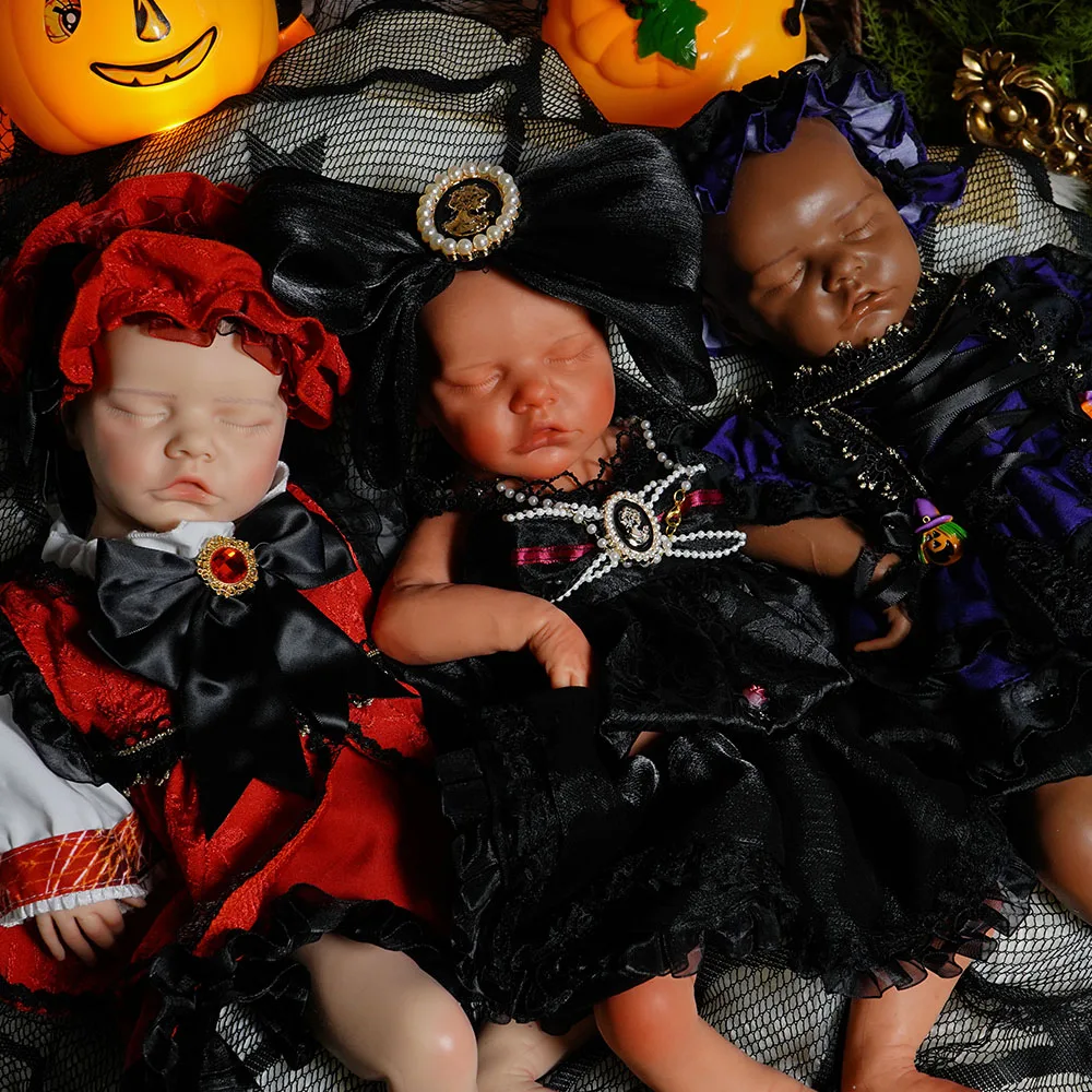 18,11 Zoll Ganzkörper-Silikon-Reborn-Babypuppe, realistische Mädchenpuppen, unbemalt – Detail 3
