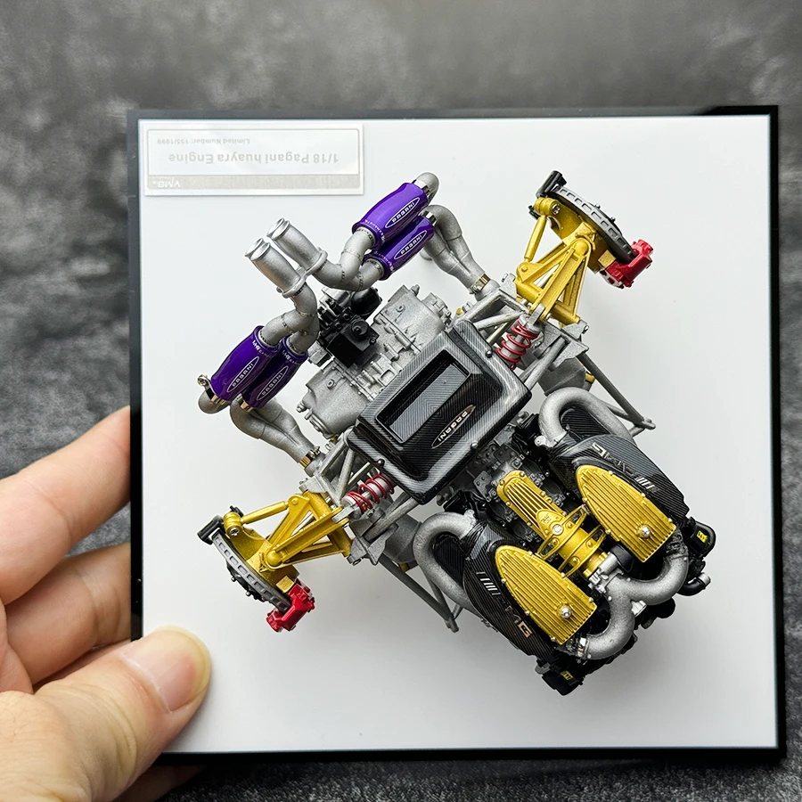 VMB 1/18 for Pagani Huayra Engine Engine Model Resin Decoration Collection Gifts Static model Holiday gift collection