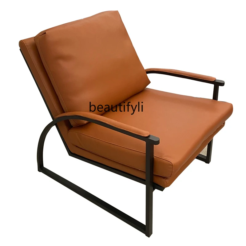 

Couch Single Sofa Leisure Chair Italian Minimalist Chair Living Room Armchair Wingback Chair