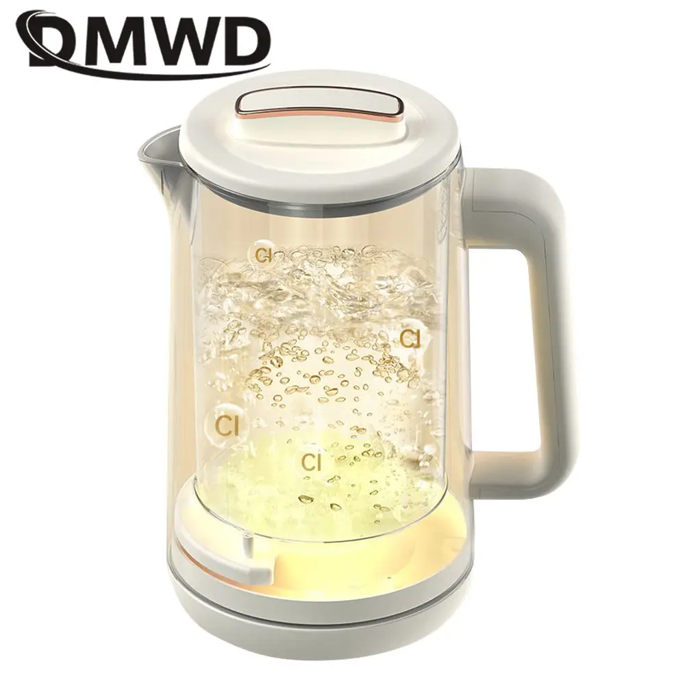 DMWD 1.5L Electric Kettle Portable Water Boiler Automatic Heating Pot Tea Coffee Maker Office Warmer 304 Stainless Steel 220V